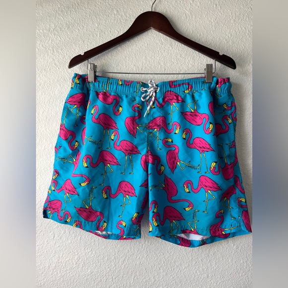 MAAMGIC 69 Slam Flamingo Swim Trunks Shorts Size M. - Picture 2 of 8